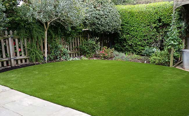 Artificial grass lawn installation Highgate, North London